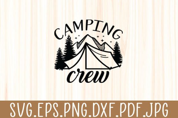 Camping Crew Funny Camper Outdoors Graphics
