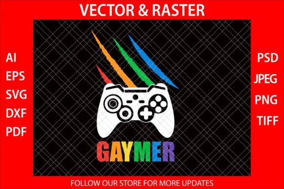 Cat Scratch Gaymer Funny Video Gamer SVG Graphics for Crafts