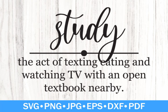Fun Study Definition Graphics for Crafts and Branding