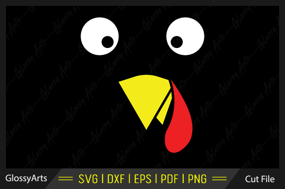 Fun Turkey Vector Svg Printable File