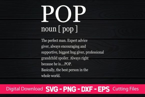 Funny Pop Definition Graphics for Crafts