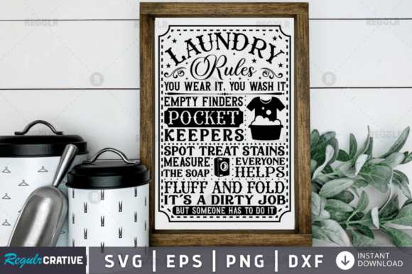 Laundry Rules You Graphics for Crafts