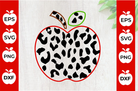 Leopard Apple Svg: A Graphic Asset for Crafts and Branding