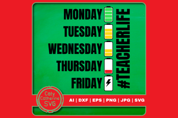 Teacher Life Graphics for Crafts and Branding