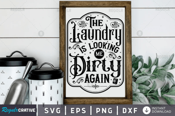 The Laundry Svg Design: A Graphic Asset for Crafts and Branding